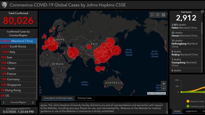 Contoh Peta Untuk Riset Waspadai Peta  Palsu Persebaran Virus Corona